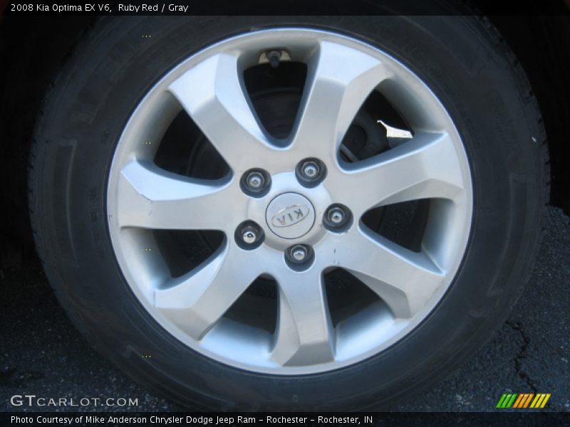 Ruby Red / Gray 2008 Kia Optima EX V6