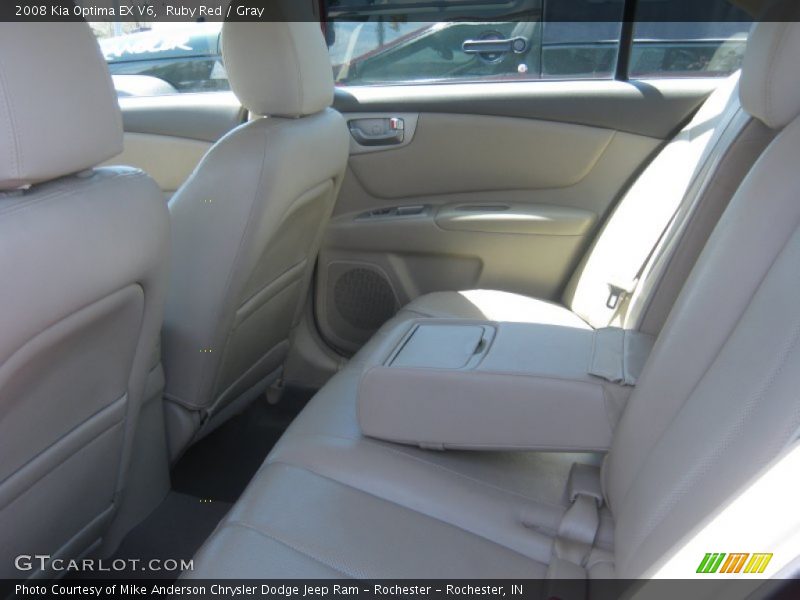 Ruby Red / Gray 2008 Kia Optima EX V6