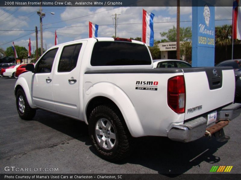 Avalanche White / Graphite 2008 Nissan Frontier Nismo Crew Cab