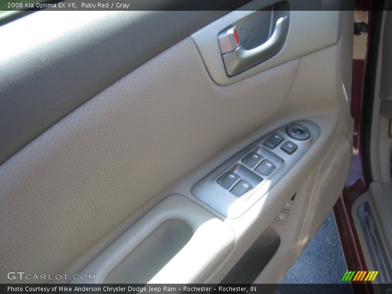 Ruby Red / Gray 2008 Kia Optima EX V6