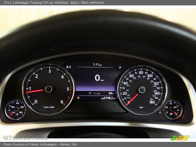 Black / Black Anthracite 2011 Volkswagen Touareg TDI Lux 4XMotion
