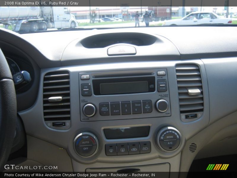 Ruby Red / Gray 2008 Kia Optima EX V6