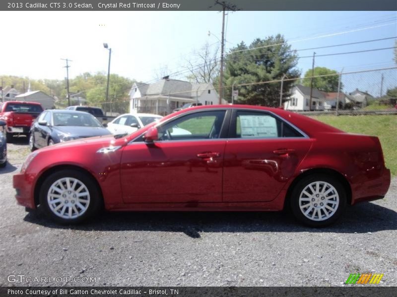 Crystal Red Tintcoat / Ebony 2013 Cadillac CTS 3.0 Sedan