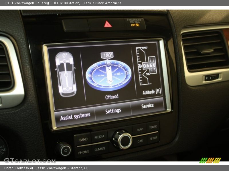 Black / Black Anthracite 2011 Volkswagen Touareg TDI Lux 4XMotion