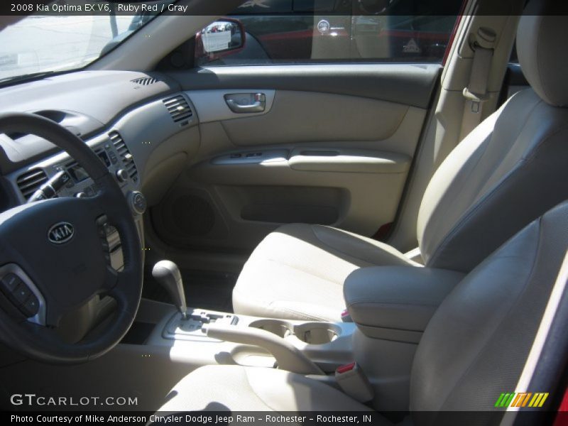 Ruby Red / Gray 2008 Kia Optima EX V6