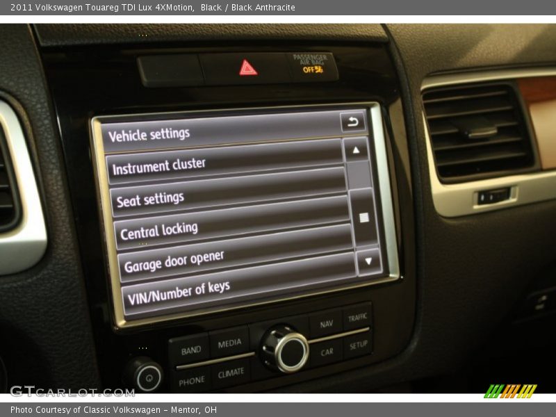 Black / Black Anthracite 2011 Volkswagen Touareg TDI Lux 4XMotion
