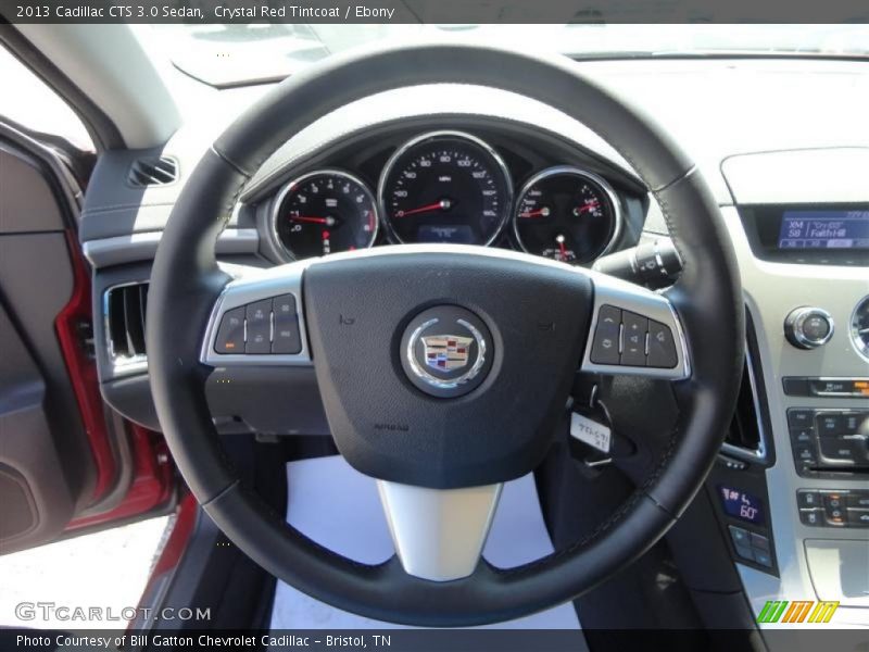 Crystal Red Tintcoat / Ebony 2013 Cadillac CTS 3.0 Sedan