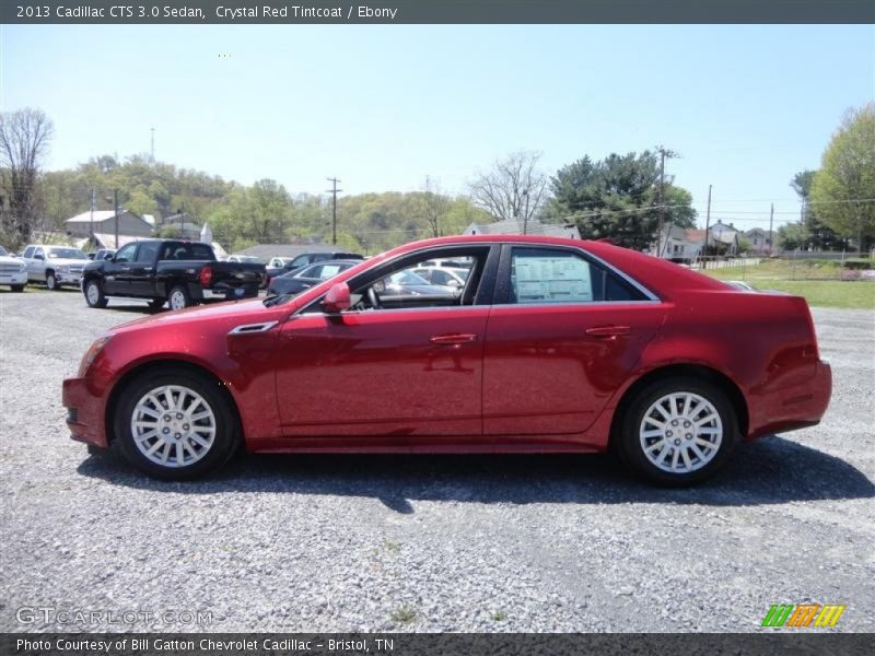 Crystal Red Tintcoat / Ebony 2013 Cadillac CTS 3.0 Sedan