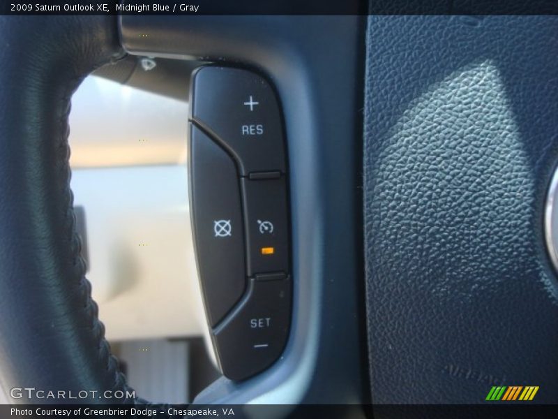 Midnight Blue / Gray 2009 Saturn Outlook XE