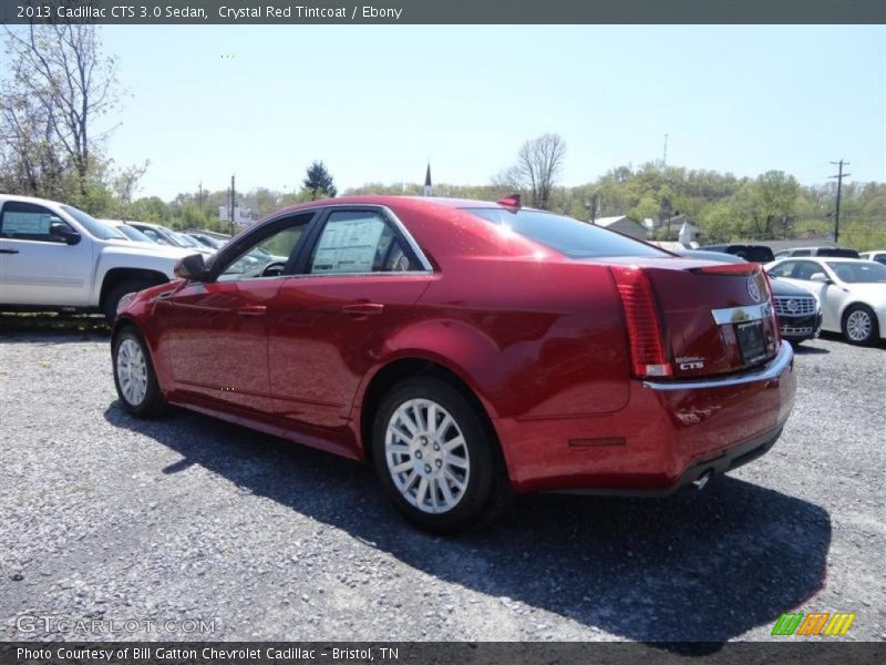 Crystal Red Tintcoat / Ebony 2013 Cadillac CTS 3.0 Sedan