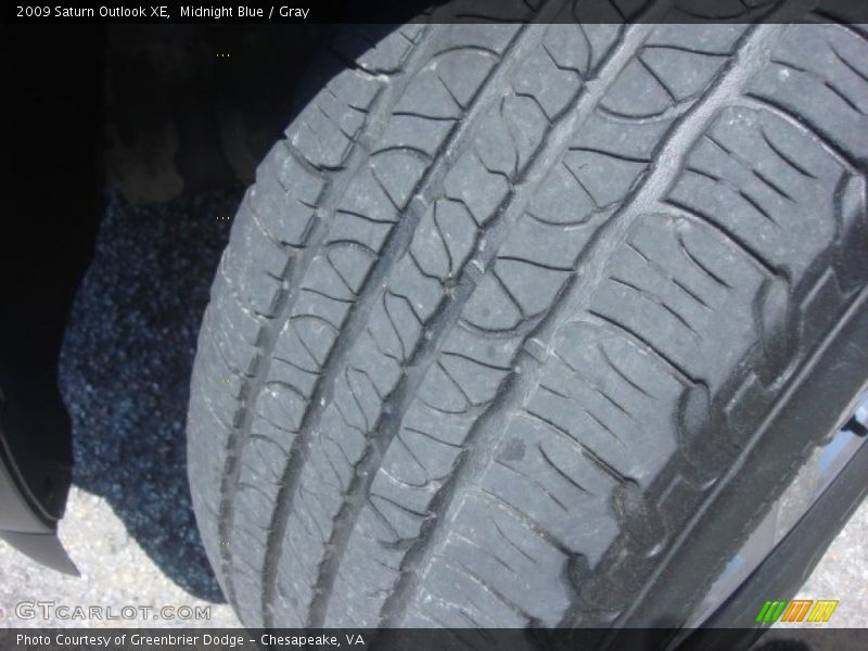 Midnight Blue / Gray 2009 Saturn Outlook XE