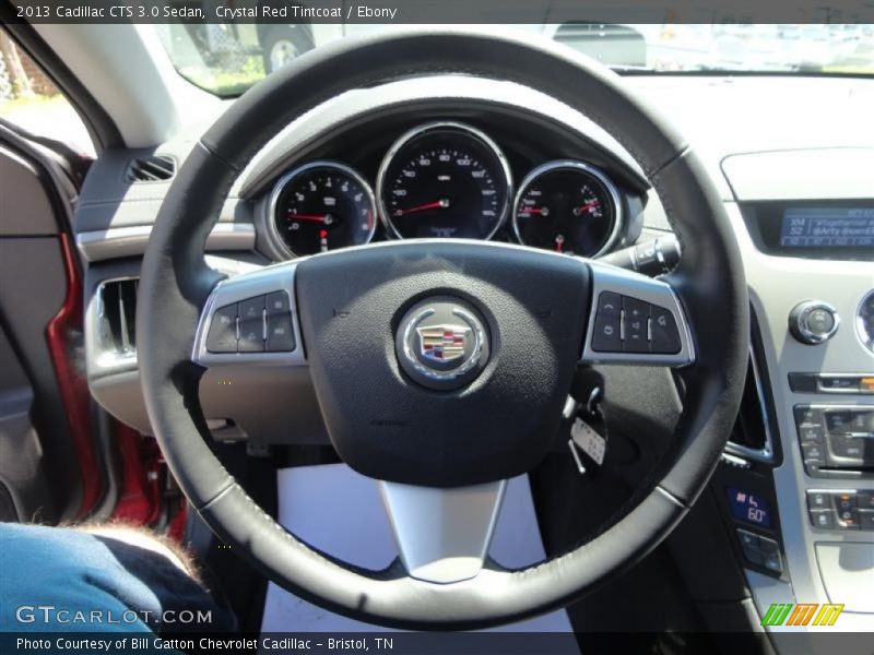 Crystal Red Tintcoat / Ebony 2013 Cadillac CTS 3.0 Sedan
