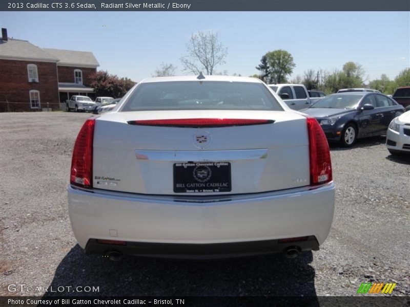 Radiant Silver Metallic / Ebony 2013 Cadillac CTS 3.6 Sedan
