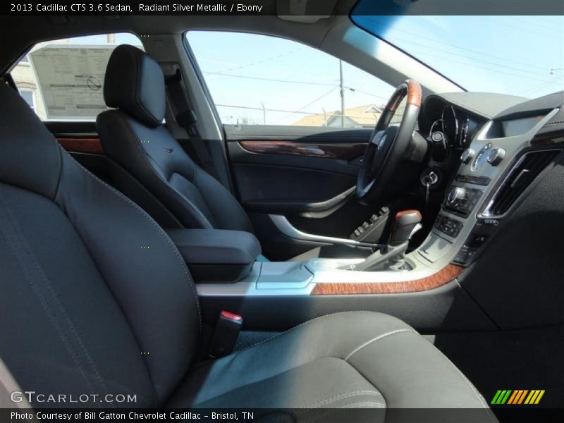Radiant Silver Metallic / Ebony 2013 Cadillac CTS 3.6 Sedan