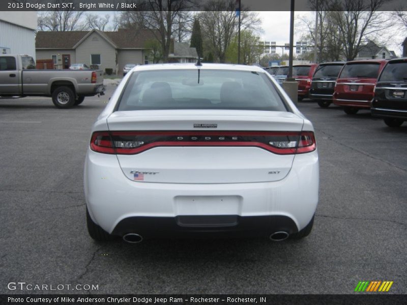 Bright White / Black 2013 Dodge Dart SXT
