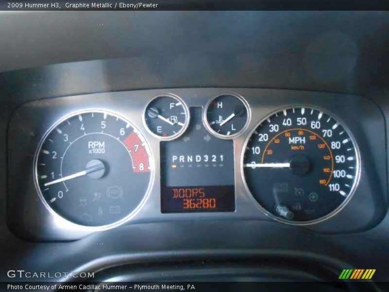 Graphite Metallic / Ebony/Pewter 2009 Hummer H3