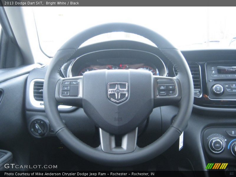 Bright White / Black 2013 Dodge Dart SXT