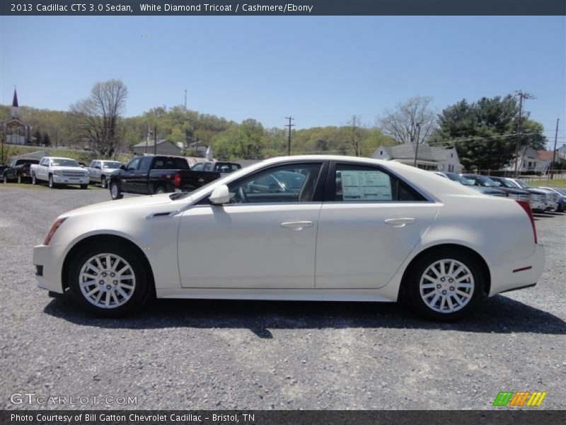 White Diamond Tricoat / Cashmere/Ebony 2013 Cadillac CTS 3.0 Sedan
