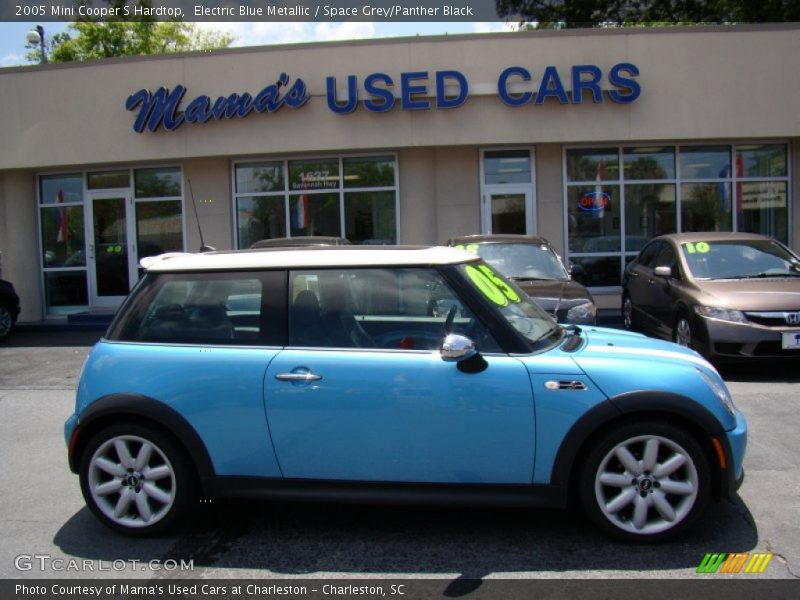 Electric Blue Metallic / Space Grey/Panther Black 2005 Mini Cooper S Hardtop
