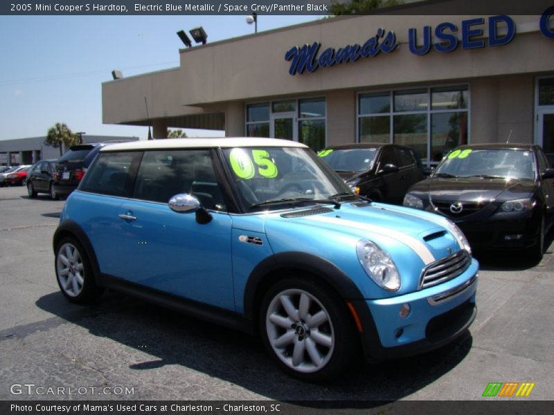Electric Blue Metallic / Space Grey/Panther Black 2005 Mini Cooper S Hardtop