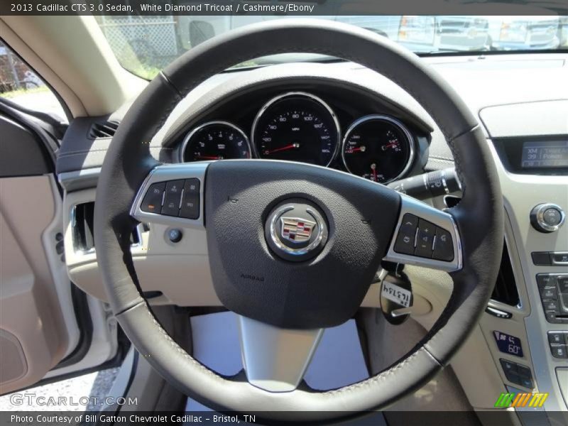 White Diamond Tricoat / Cashmere/Ebony 2013 Cadillac CTS 3.0 Sedan