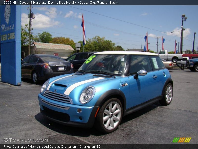 Electric Blue Metallic / Space Grey/Panther Black 2005 Mini Cooper S Hardtop