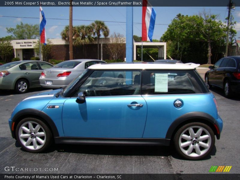 Electric Blue Metallic / Space Grey/Panther Black 2005 Mini Cooper S Hardtop