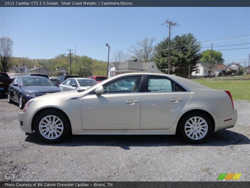 Silver Coast Metallic / Cashmere/Ebony 2013 Cadillac CTS 3.0 Sedan