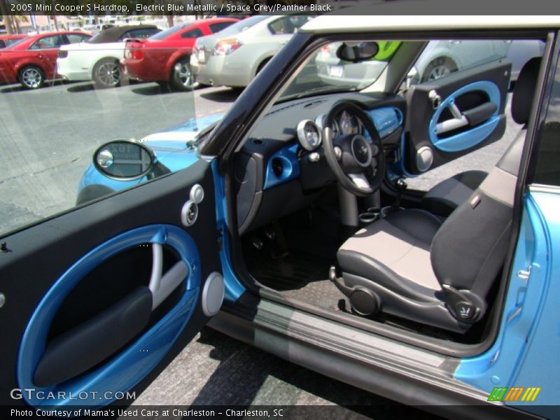 Electric Blue Metallic / Space Grey/Panther Black 2005 Mini Cooper S Hardtop