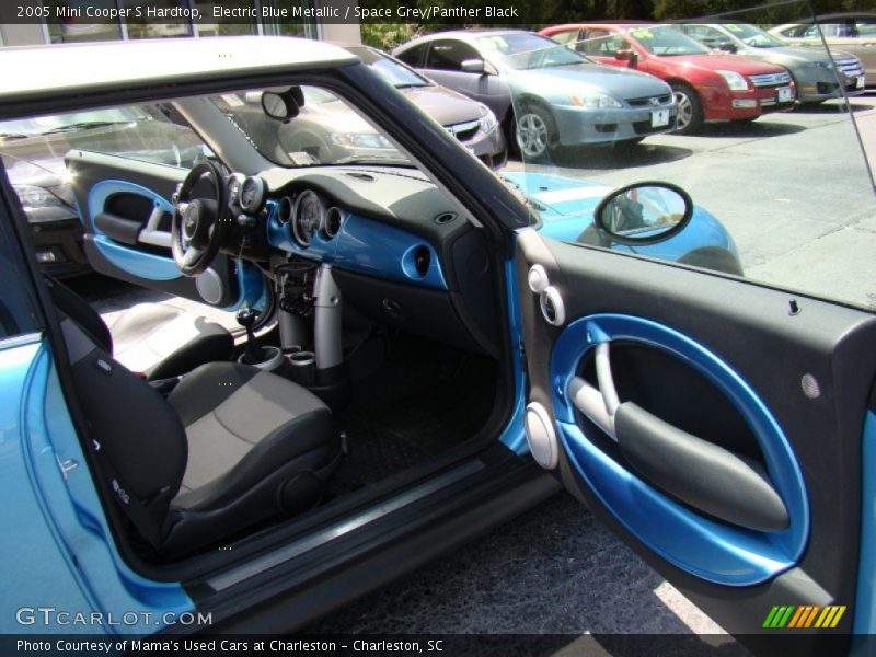 Electric Blue Metallic / Space Grey/Panther Black 2005 Mini Cooper S Hardtop