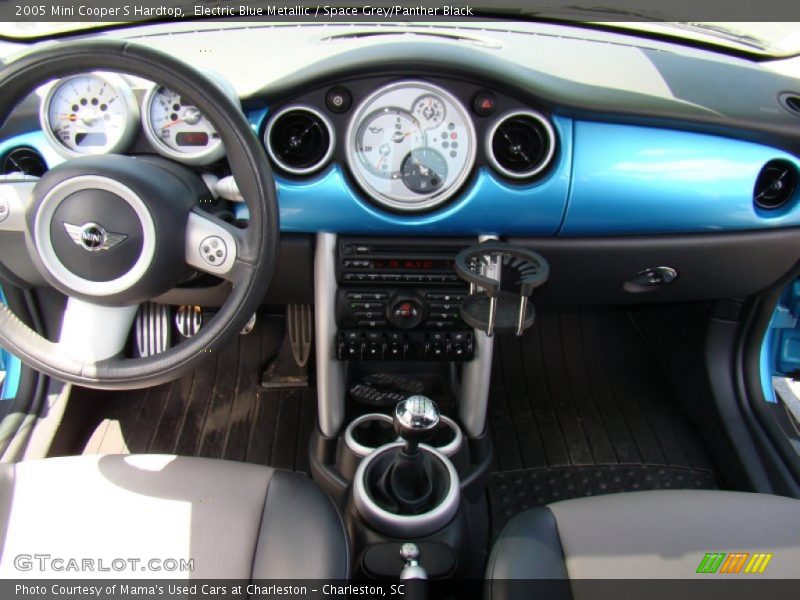 Electric Blue Metallic / Space Grey/Panther Black 2005 Mini Cooper S Hardtop