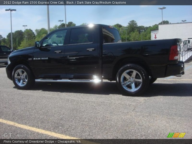Black / Dark Slate Gray/Medium Graystone 2012 Dodge Ram 1500 Express Crew Cab