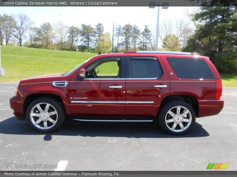 Infrared / Cocoa/Cashmere 2009 Cadillac Escalade Hybrid AWD