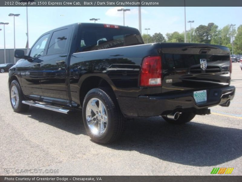 Black / Dark Slate Gray/Medium Graystone 2012 Dodge Ram 1500 Express Crew Cab