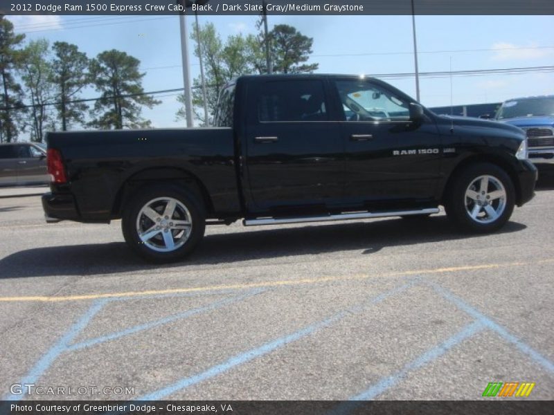 Black / Dark Slate Gray/Medium Graystone 2012 Dodge Ram 1500 Express Crew Cab