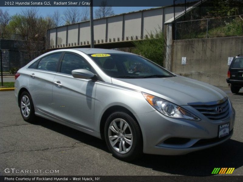 Radiant Silver / Gray 2012 Hyundai Sonata GLS