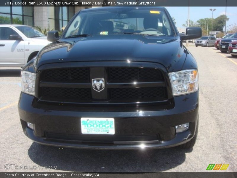 Black / Dark Slate Gray/Medium Graystone 2012 Dodge Ram 1500 Express Crew Cab