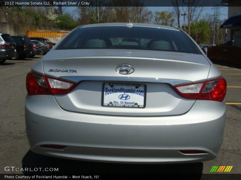 Radiant Silver / Gray 2012 Hyundai Sonata GLS
