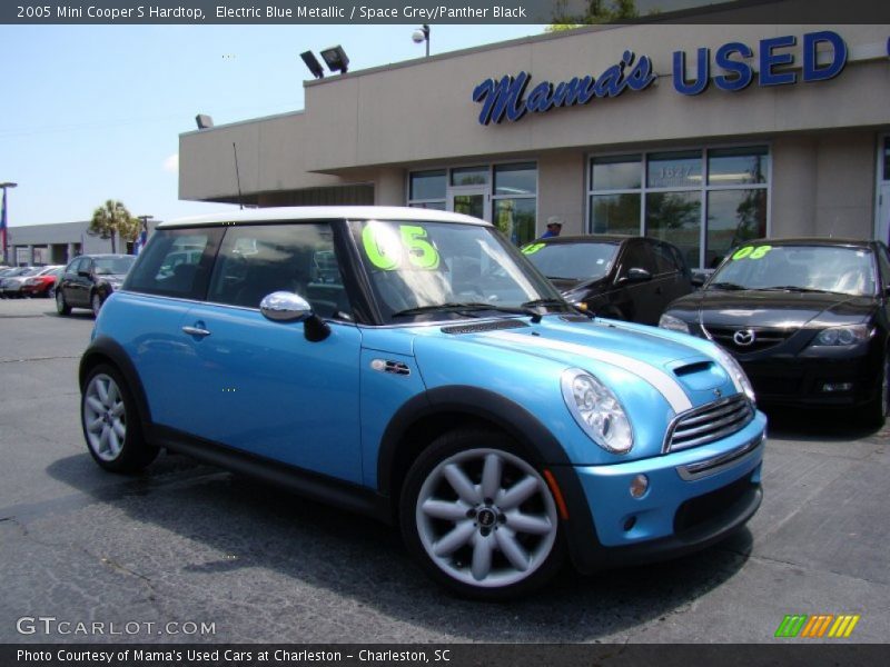 Electric Blue Metallic / Space Grey/Panther Black 2005 Mini Cooper S Hardtop
