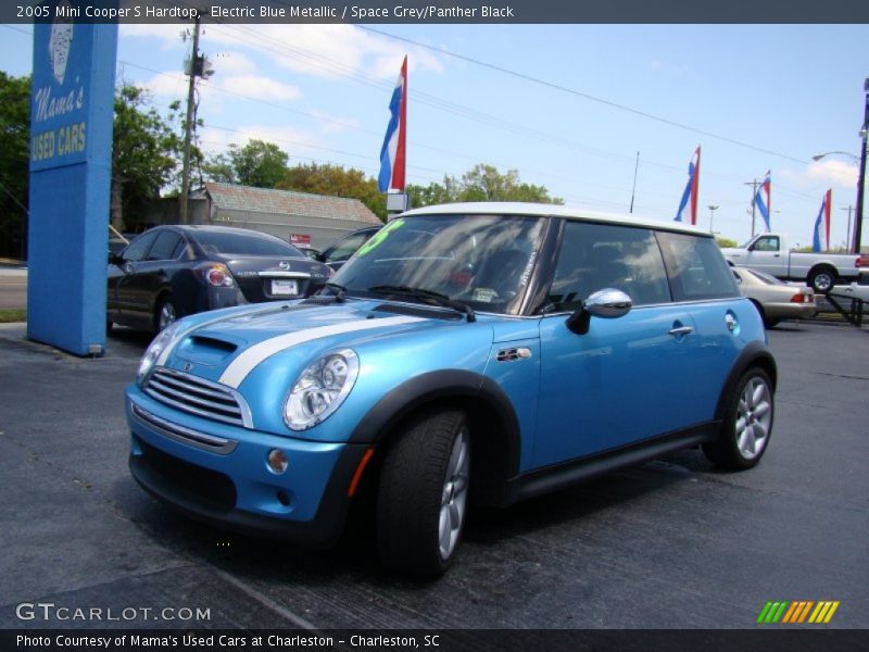 Electric Blue Metallic / Space Grey/Panther Black 2005 Mini Cooper S Hardtop