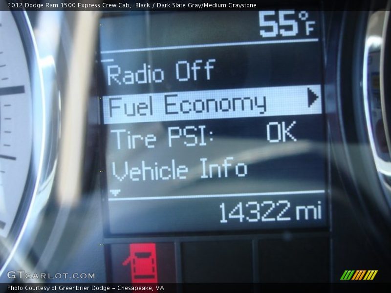 Black / Dark Slate Gray/Medium Graystone 2012 Dodge Ram 1500 Express Crew Cab