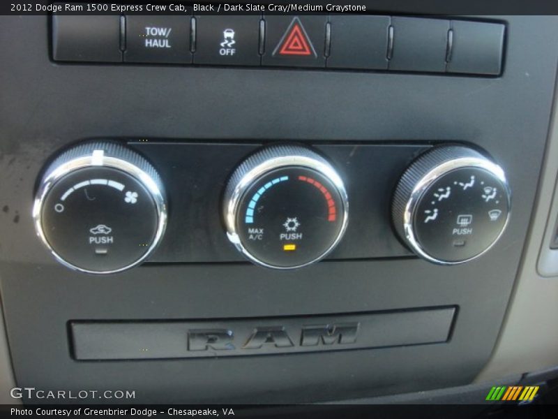 Black / Dark Slate Gray/Medium Graystone 2012 Dodge Ram 1500 Express Crew Cab