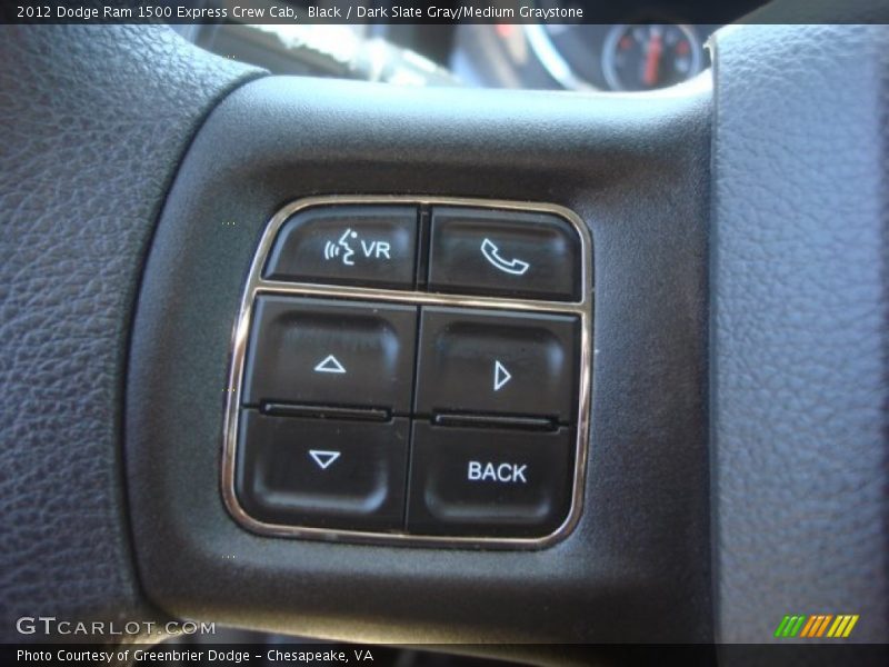 Black / Dark Slate Gray/Medium Graystone 2012 Dodge Ram 1500 Express Crew Cab