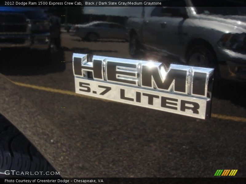 Black / Dark Slate Gray/Medium Graystone 2012 Dodge Ram 1500 Express Crew Cab