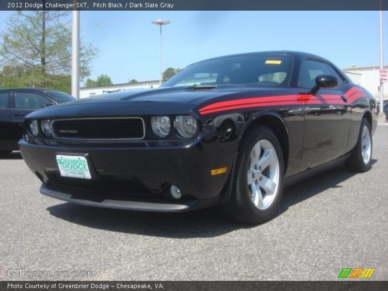 Pitch Black / Dark Slate Gray 2012 Dodge Challenger SXT