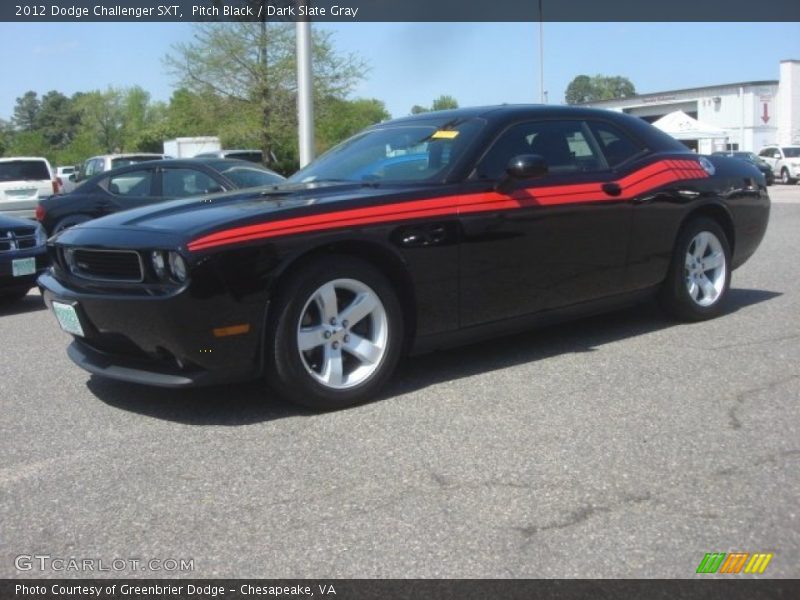 Pitch Black / Dark Slate Gray 2012 Dodge Challenger SXT