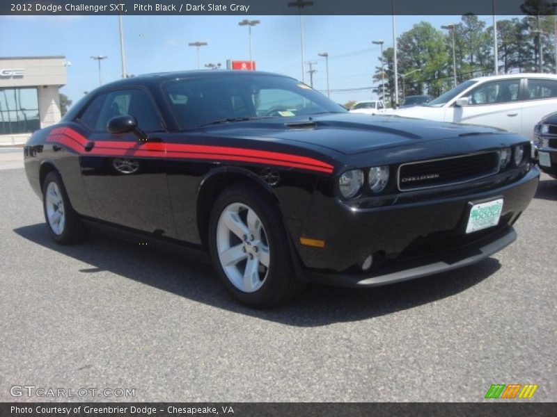 Pitch Black / Dark Slate Gray 2012 Dodge Challenger SXT