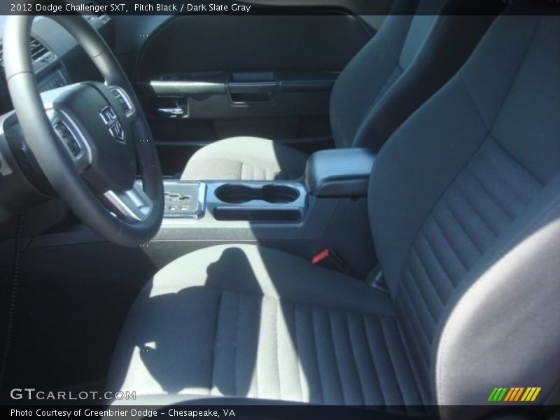 Pitch Black / Dark Slate Gray 2012 Dodge Challenger SXT