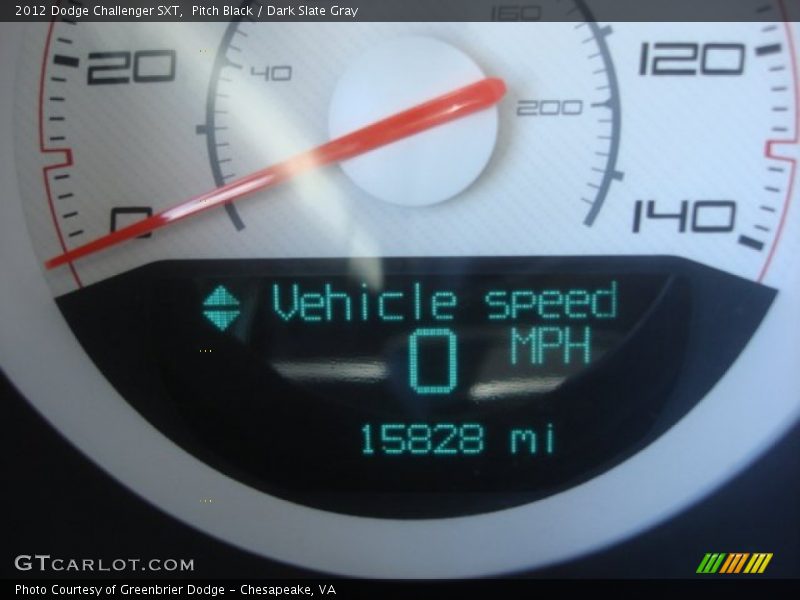 Pitch Black / Dark Slate Gray 2012 Dodge Challenger SXT