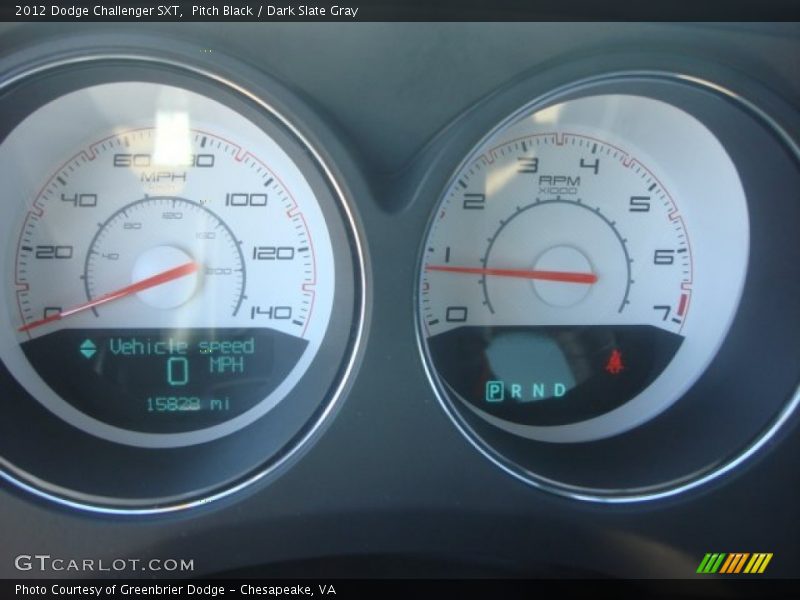 Pitch Black / Dark Slate Gray 2012 Dodge Challenger SXT
